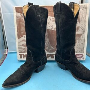 Nocona women 5.5 vintage tall suede cowgirl boots